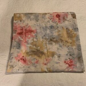 Anthropologie Abstract Paint Splash Colorful Cotton 72”X72” Shower Curtain